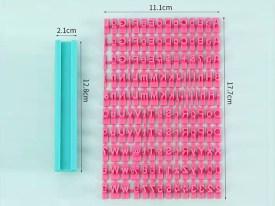 Sello marcador de letras completo